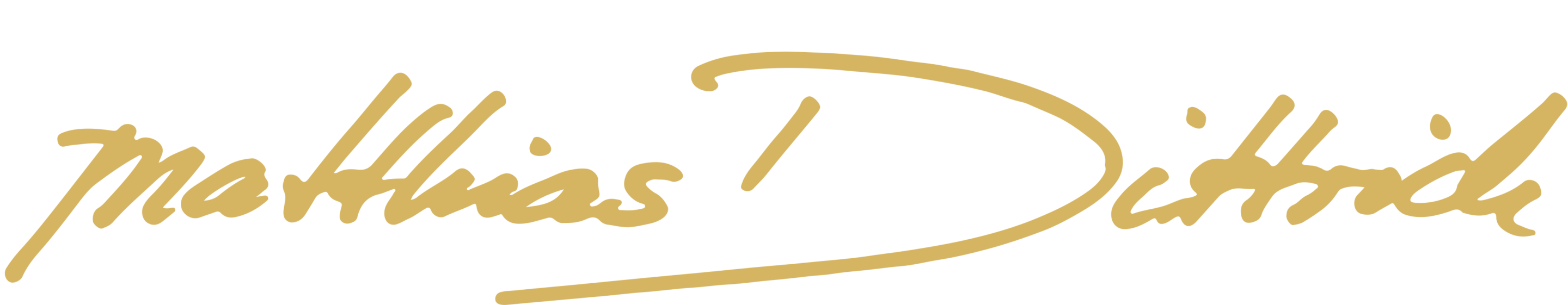Matthias Dittrich Unterschrift golden